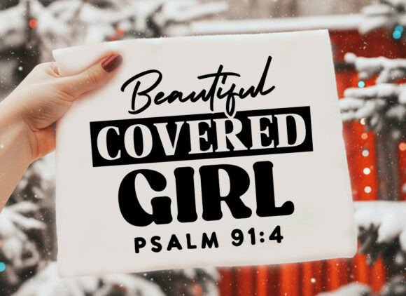 Beautiful Covered Girl Christian T-Shirt Graphics