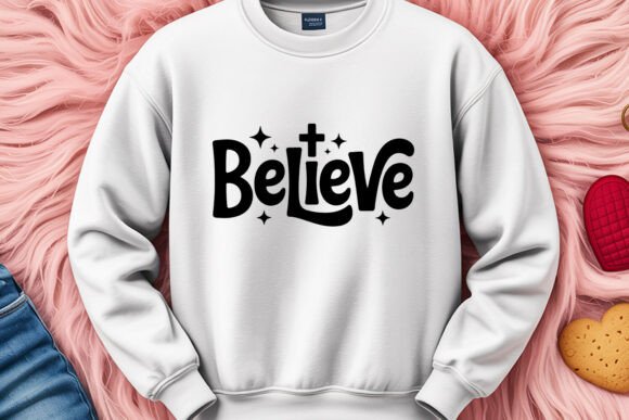 Believe Christian Faith Quote SVG for T-Shirt Designs and Graphics