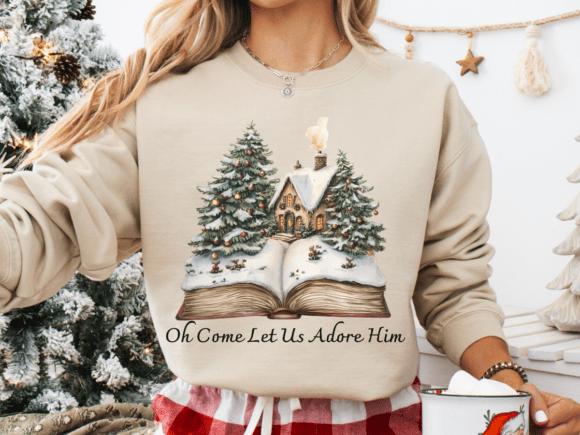 Christian Christmas PNG for T-Shirt Designs