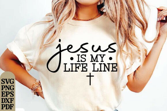 Christian Heartbeat SVG, Jesus SVG: A Versatile Graphics Choice for T-Shirt Designs
