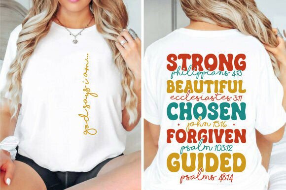God Says I Am SVG: A Versatile Graphic for T-Shirt Designs