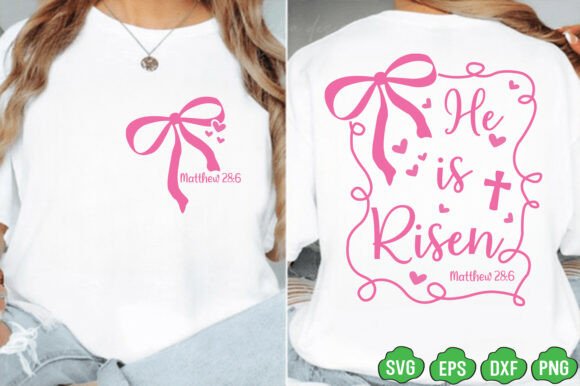 He is Risen SVG PNG: Perfect for Easter T-Shirt Designs