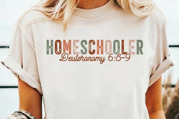Homeschooler PNG Christian Sublimation for T-Shirt Designs