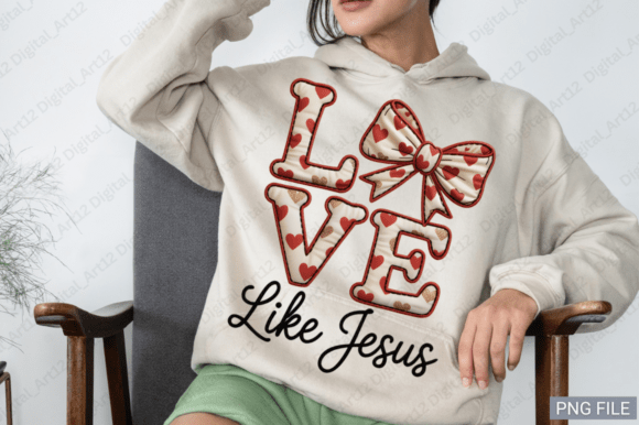 Love Like Jesus PNG for T-Shirt Designs and Graphics