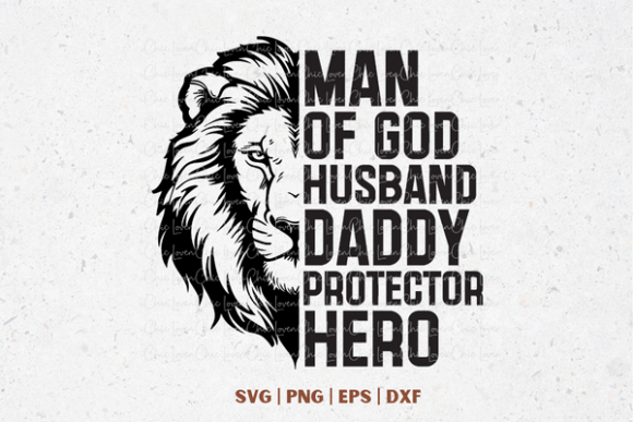 Man of God Christian Father: Perfect for T-Shirt Designs and Graphics