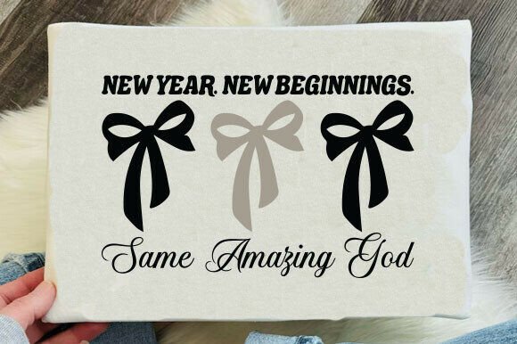 New Year's Christian Graphics for T-Shirt Designs